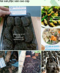 Hải sâm đen Cô tô tươi làm sạch thái miếng