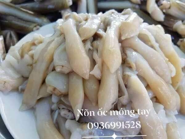 Ốc móng tay xào sa tế