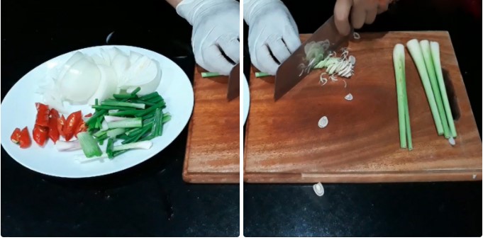 Nguyên liệu làm ốc móng tay xào sa tế