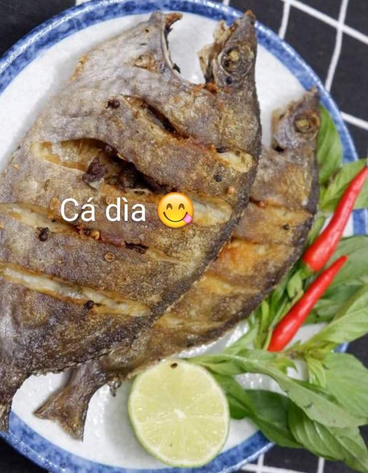 Thành phẩm chiên xong cá dìa biển thơm ngon