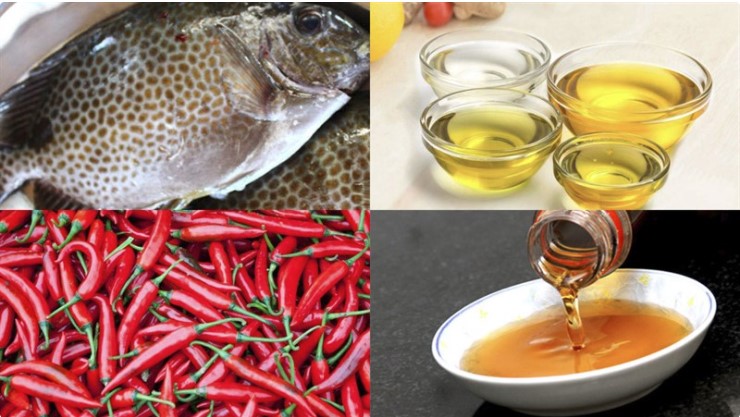 Nguyên liệu chuẩn bị chiên cá dìa