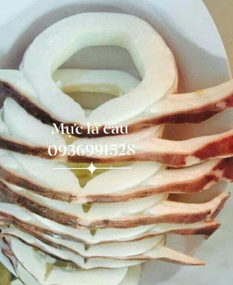 Sơ chế mực lá