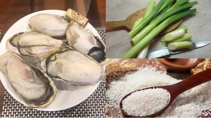 Nguyên liệu cháo hàu sữa